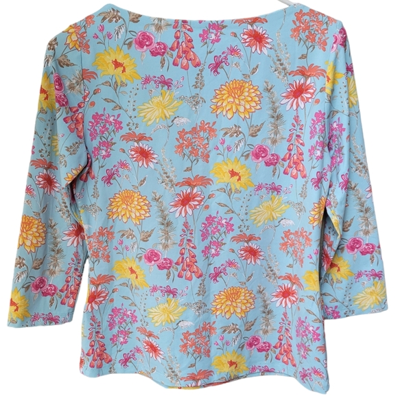 J.McLaughlin Catalina Cloth Floral Boatneck Top Size S NWOT - Picture 2 of 15